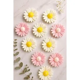 Daisy Flower Floating Candle Set – Set of 4 White & Pink Scented Decorative Floating Candles with Rose Fragrance – Handcrafted for Home Décor, Events, Diwali, Parties & Weddings-picture-21