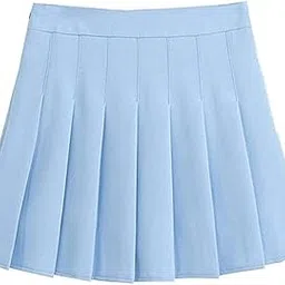 myaddiction Pleated Skirt Activewear Athletic Skorts High Waisted Sky Blue L-picture-17
