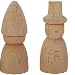 FABLOFT® 4Pcs Wooden Peg People Pretend Play for Kids Crafts Projects Graffiti Toys-picture-22