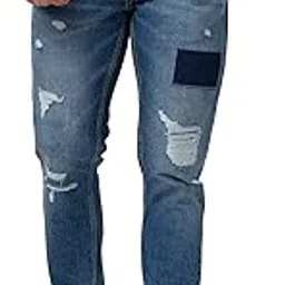 spykar Men Vintage Blue Cotton Slim Fit Narrow Length Jeans (Skinny)-picture-18