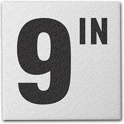 aquatic custom tile Ceramic Swimming Pool Deck Depth Marker " 9 IN " Abrasive Non-Slip Finish, 4 inch Font-picture-60