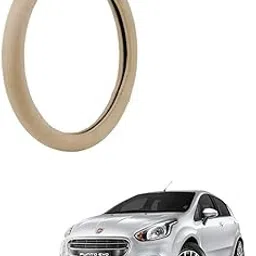 RKPSP Beige Leather Luxury Super Fiber Non-Slip Steering Wheel Cover for Punto Evo-picture-28