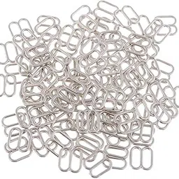 Club Bollywood®100Pc Metal Bra Strap Adjuster Slider 8 Hook Lingerie Adjustment Buckle 8Mm|Crafts | Sewing | Other Sewing|100 Pieces 8 Shape Bra Strap Adjuster Sliders-picture-68