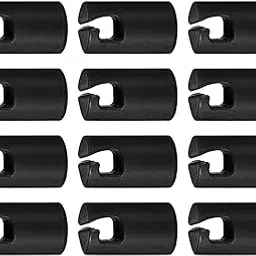 BNF® Sporting Goods-Fitness Running & Yoga-Fitness Equipment & Gear-Trampolines - Trampoline Enclosure Pole Covers Repair Replacement for Garden Outside Girls Black 12pcs-image-16