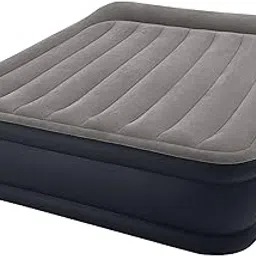 Intex Dura-Beam® Plus Deluxe Pillow Rest Air Mattress Fiber-Tech Air Bed 16.5" Queen w/Built-in Electric Pump - 64136 np-image-66