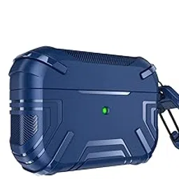 Mizi [Design Patent] Rugged Case for AirPods Pro 2nd Generation 2022/2023 (USB-C/Lightning Cable) / Airpod Pro 2019 Release with Cleaner Kit, Hard Protective Cover - Blue-picture-11