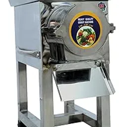 I KHODAL KITCHEN EQUIPMENT Stainless Steel Commercial Mixer Masala Grinder - Gravy Machine - Dal Grinder - Ginger Garlic Paste Maker (2 HP (40kgs / hr)) image 1