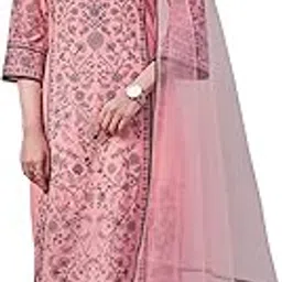 Women's Cotton Kurta with Trouser & Dupatta-image-15