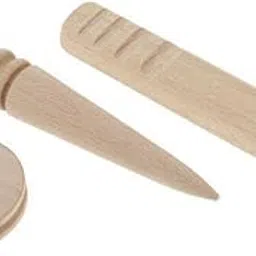 Enakshi® 2xMulti-Size Wood Slicker Leather Edge Burnisher Leathercraft Burnishing Tool|Crafts | Leathercrafts | Leathercraft Tools | Other Leather Tools-picture-10