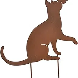 Jazzy Pearls® 1pc Outdoor Art Iron Cat Garden Stake Decor Plug-in Animal Lawn Ornament Large|Home & Garden | Yard, Garden & Outdoor Living | Garden Décor| Statues & Lawn Ornaments-picture-11