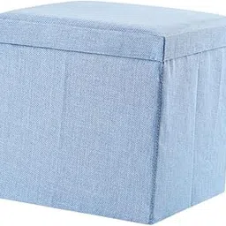 Yardenfun Storage Stool Footstool Foldable Crate Storage Cube Comfortable Fabric Footstool-picture-22