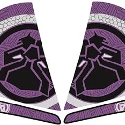 Sticker & Decal for Bike (Multicolor, Purple) (TVS NTORQ 125 Black_purpal_Side Panther)-picture-14