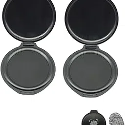 Fingerprint Ink Pad, Black Stamp Pad Set of 2, Quick-Drying Ink for Clear Impressions, Portable Design for Office, Identification, Banking, Notary, and More-picture-41