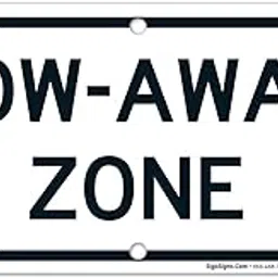 Sigo Signs, Tow Away Zone Sign, No Parking Sign, 6x12 Inches, Rust Free .040 Aluminum, Fade Resistant, Made in USA-picture-42