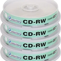 40 Pack Smartbuy CD-RW 1-12X 700MB/80Min High Speed Branded Logo Rewritable Blank Data Media Disc-picture-14