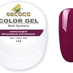 GDCOCO 5ml nail UV Gel soak off UV LED Nail Art Pure Color Gel paint color UV gel polish (GD-CG-5ml-143)-image-79