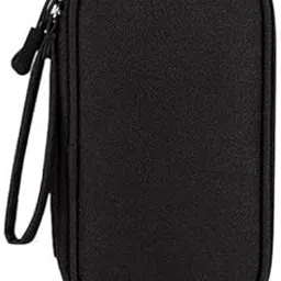 JAZZY PEARLS® 4xElectronics Travel Organizer Multifunctional for Flash Drive Cords USB Drive 1 Layer Black image 1