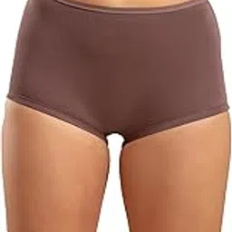 nykd Cotton Anti-Microbial Mid Waist Full Coverage Boyshort Panties with Inner Elastic for Women - NYP082-picture-28