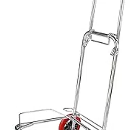 avirom ™ 2-Wheel Stainless Steel Luggage Trolley Cart. [ Standard, Silver ]-picture-28