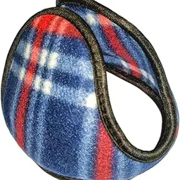 Soft Cotton Earmuffs (Ink Blue White) - HeadBand For Men And Women - Ear Cover Muff Protector - Earmuffs For Cold Weather - Ear Winter Warmer Apparel-picture-31