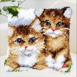 MYADDICTION 1 Set DIY Latch Hook Kits with Animals Pattern for Cross Stitch Lovers ZD1103 Crafts | Needlecrafts & Yarn | Rug Making | Latch Hooking | Latch Hooking Kits-picture-19