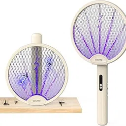 COSTAR Mosquito Bat with UV Light, Foldable Mosquito Racket Rechargeable, 2 in 1 Auto Mosquito Killer, Racket for Mosquitoes, Electric Fly Swatter with Lithium-ion Battery, Yellow-image-34