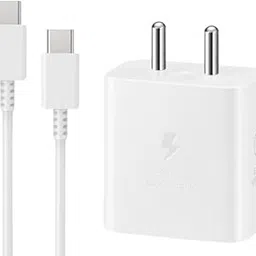 Original 45W USB-C Charger with Cable Compatible with Samsung Galaxy S25, S24, S23, S22 & More | Super Fast Power Adapter Set | White-picture-10