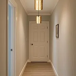 BENE Kyle Pendant Lamp, Mild Steel Indoor Modern Hanging Lamp, E-27 Base Ceiling Hanging Light for Home Decor, Kitchen, Living Room, Bedroom, 8 cm (Golden, Pack of 2 Pc)-image-56