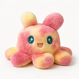 MABLE Rainbow Plush Mimi Octopus Stuffed Toy 30 cm Soft & Cuddly Octopus Doll for Kids & Babies, Cute Kawaii Ocean Animal Gift for Girls, Boys, Birthday & Nursery Decor-image-2