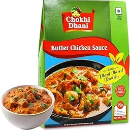 Chokhi Dhani Butter Chicken Curry With Plant Based Protein | Just Heat & Eat | Microwaveable | Instant Premix | Ready Meal in 2 Minutes (Pack of 1, 300g)-picture-54