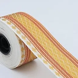 Nilesh Ribbon Industries White Zari Lace/Border - 25 Meters (38MM) | Fancy Lace for Sewing Suits, Dresses, Lehenga and Blouses | Elegant Crafts for Fashion and Decor-picture-34