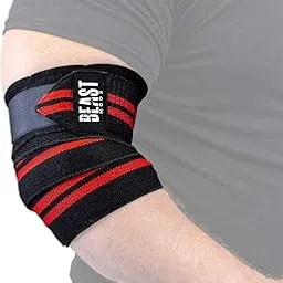 GymWar Fitness Professional Wrist Elbow Knee Wraps Elastic Straps Brace Support Protector for Weightlifting Workout Bodybuilding Gym Fitness-picture-25