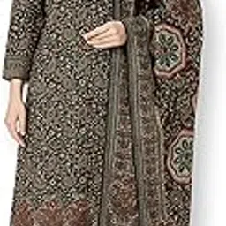 rosaniya ShEmpire Spun Wool Kashmiri Printed Salwar suit for Women with Shawl for Winter wear (GOLD1004_Unstitched_Choclate Brown)-picture-39