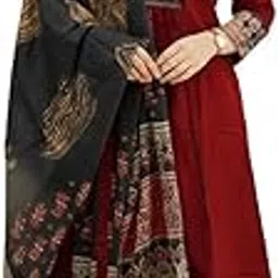 gosriki Women's Rayon Viscose Straight Printed Kurta with Palazzo & Dupatta-picture-36