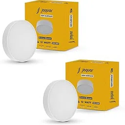 Jaquar Polycarbonate 12W LED Gem Trimless Round Surface Mount Down Light | No False Ceiling Required | Natural White(4000K) | (Pack of 2)-picture-14