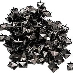Club Bollywood®100 Sets Pyramid Square Rivet Stud Nailhead for Belts Leathercraft Black|Crafts | Leathercrafts | Leathercraft Accessories |100 Sets Square Studs Rivets-image-66