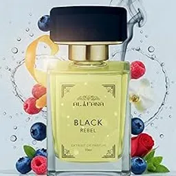Al Fana Black Rebel Extrait de Parfum for Men – 50ml Luxury Long-Lasting Fragrance | Intense & Refreshing Scent with Designer Bottle | Bold Perfume for Him | Ideal Gift image 1