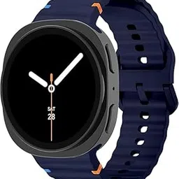 GETSABLE No Gap Soft Sport Waterproof Silicone Bands Compatible with Samsung Galaxy Watch 8 Band 40mm 44mm/Galaxy Watch 8 Classic Band 46mm (2025) - Midnight Blue-picture-29