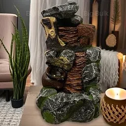 Big Bulk Rock Waterfall Table Top Fountain for Home Decor Indoor Outdoor Garden Fountain Gifting(Size: 59 * 26 * 29 cm ; Weight :6kg)(Design 8)-image-28