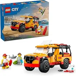 LEGO City Lifeguard Beach Rescue Truck Playset 60453 Building Blocks Toys for 6+ Gift for Boys and Girls-image-45
