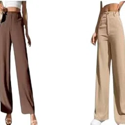 Women’s 2-Pocket Slim-Fit Pant Combo Pack of 2 | Stylish Cotton Lycra Trousers for Everyday Comfort-picture-26
