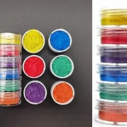 Ditya Crafts Multipurpose Resin Pigment Mica Powder for Making Cosmetic, Candle, Art and Crafts, Bath Soap, Different Colors Nail Art Resin Jewelry, Painting, Projects (Molticolor)-image-35