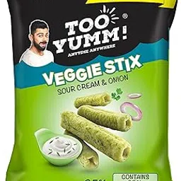 Too Yumm! | Sour Cream & Onion Veggie Stix | 75g | Munching Snack | Snacks for Movies, Games, Parties & More | On-The-Go Munchies-picture-22