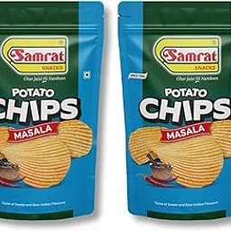 Samrat | Crunchy Potato Chips Masala Wafer | Delicious Namkeen Snack for Every Craving | (Pack of 2 (2 x 400 grams))-picture-16