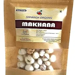 Shivansh orgacnic Jumbo Handpicked Lotus Seeds/Fox Nuts Big Size Phool Makhana - 100g-picture-53