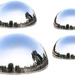 JOINPAYA 4pcs Garden Decorative Mirrors Reflective Decorative Balls for Outdoor Wall Gazebo-image-3