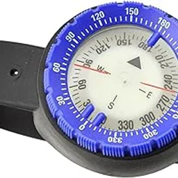 UJEAVETTE® Scuba Dive Underwater Wrist Compass Gauge Max Depth 50M Waterproof Blue-image-12