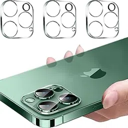 Hlija 3PCS Rear Back Camera Lens Protector Tempered Glass for iPhone 13 Pro/13 Pro Max - HD Clear Full Coverage Guard-image-34