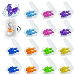 uxsein Silicone Ear Plugs for Sleeping,14 Pairs Reusable Earplugs Noise Reduction Ear Plugs Soft Waterproof Earplugs Hearing Protection for Concert,Swimming,Study,Loud Noise,Snoring-picture-19