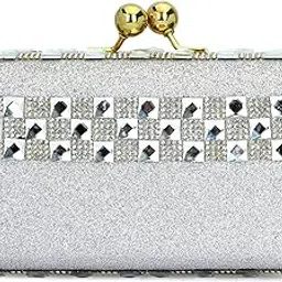 tooba Handicraft Fancy Embroidered Clutch for Women | Party & Wedding Clutch Bag | Ethnic Evening Purse with Clasp Lock Closure-picture-17